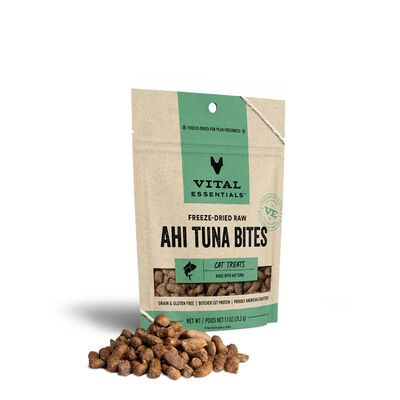 Vital Essentials Freeze-Dried Ahi Tuna Cat Treat, 1.1-oz