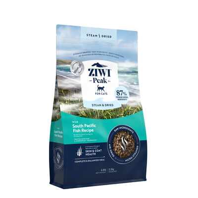 Ziwi Peak Steam & Dried South Pacific Fish Recipe Cat Food, 4.9-lb