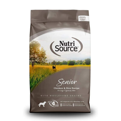 Nutrisource Senior Recipe Dry Dog Food, 5-lb