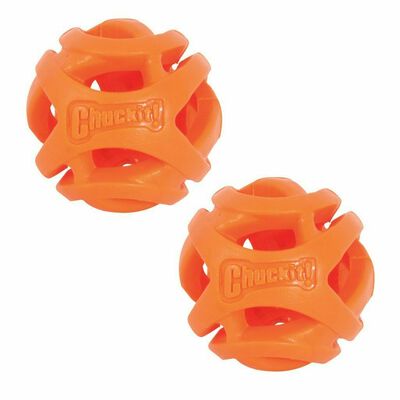 Chuckit! Small Breathe Right Fetch Balls Dog Toy, 2-pk