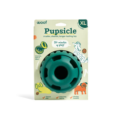 Woof Green Pupsicle Long-Lasting Interactive Toy for Dogs, Extra Large