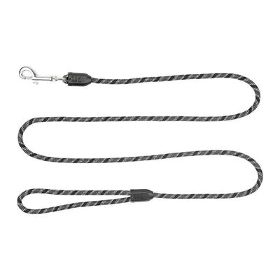 RC Pets 1/2"x5' Rope Dog Leash Black