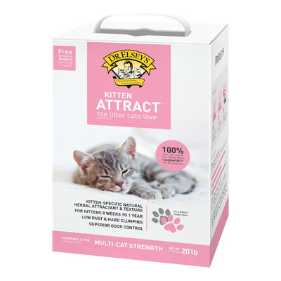 Dr. Elsey's Precious Kitten Attract Clumping Clay Cat Litter, 20-lb