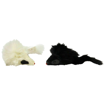 2-Pack Miami Mice Plush Mice Cat Toy