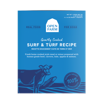 Open Farm Frozen Surf & Turf Gently Cooked Recipe Human Grade Dog Food, 96-oz