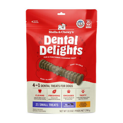 Stella & Chewy's Dental Delights Small Dog Dental Treats, 10.5-oz