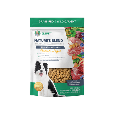 Dr. Marty Nature's Blend Essential Wellness Premium Origin Freeze Dried Raw Dog Food, 16-oz
