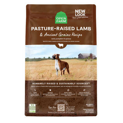 Open Farm Pasture-Raised Lamb and Ancient Grains Dog Food, 22-lb