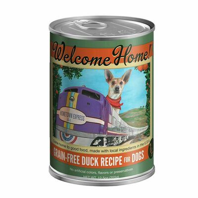 Welcome Home Grain-Free Duck Wet Dog Can, 12.5-oz
