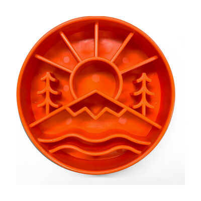 Sodapup Great Outdoors Enrichment Deep Slow Feeder Bowl, Orange