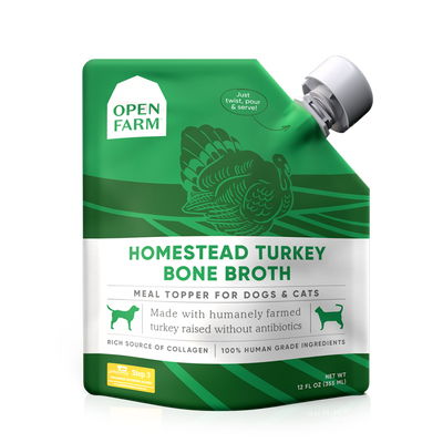 Open Farm Turkey Bone Broth, 12-oz
