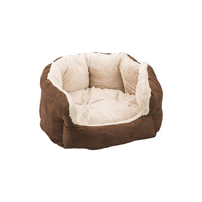 Ethical Products Sleep Zone Reversible Cushion Cuddler Chocolate Dog Bed, 18"