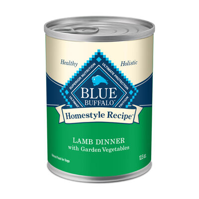 Blue Buffalo Homestyle Recipe Lamb Dinner With Garden Vegetables Adult Wet Canned Dog Food, 12.5-oz