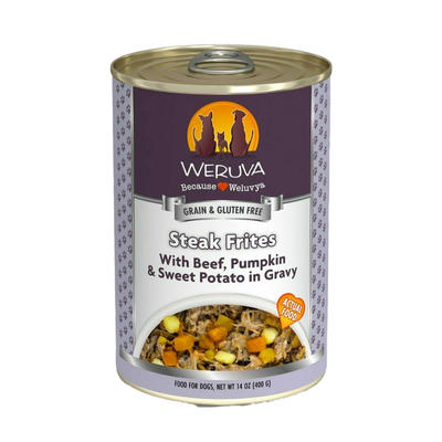 Weruva Classic Steak Frites with Beef, Pumpkin & Sweet Potato in Gravy Dog Food