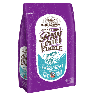 Stella & Chewy's Cat Raw Coated Kibble, Wild-Caught Salmon Recipe