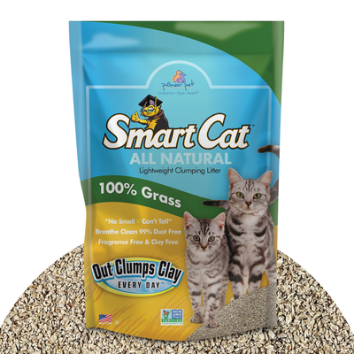 SmartCat 100% Grass All Natural Clumping Cat Litter