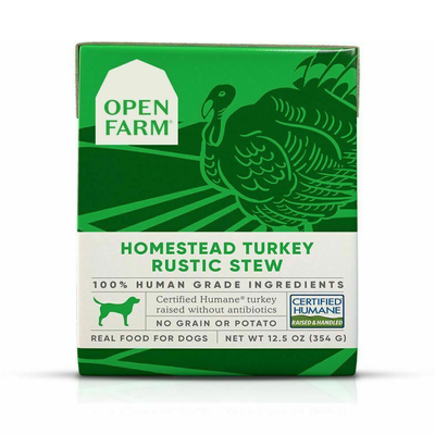 Open Farm Homestead Turkey Rustic Blend Wet Dog Food, 12.5-oz