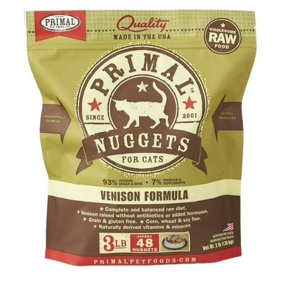 Frozen Feline Venison Formula Nuggets 3-lb