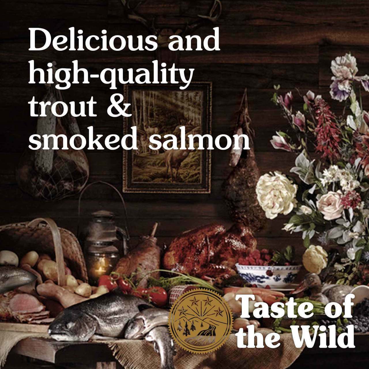 Taste Of The Wild Canyon River Feline Recipe With Trout & Smoked Salmon Dry Cat Food, 5-lb image number null