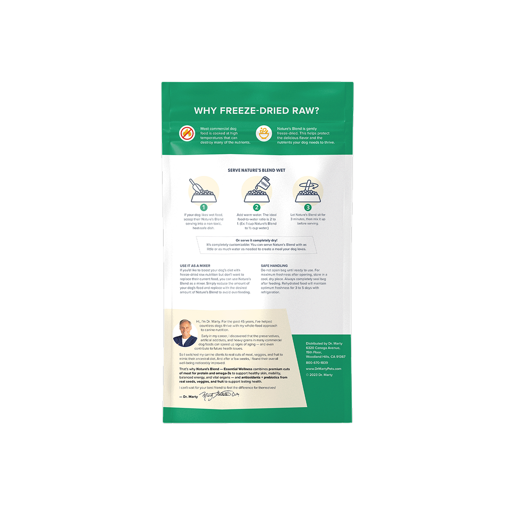 Dr. Marty Nature's Blend Freeze Dried Raw Dog Food, 80-oz image number null