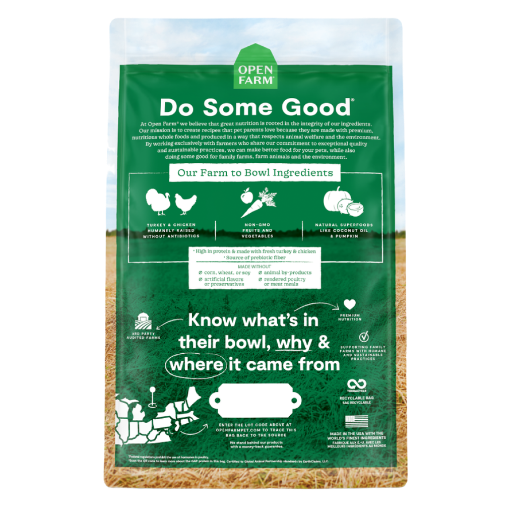 Open Farm Grain Free Homestead Turkey & Chicken Recipe, 22-lb image number null