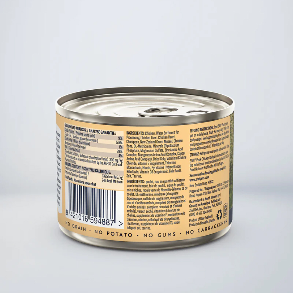 ZIWI Peak Chicken Recipe Cat Can, 6.5-oz image number null
