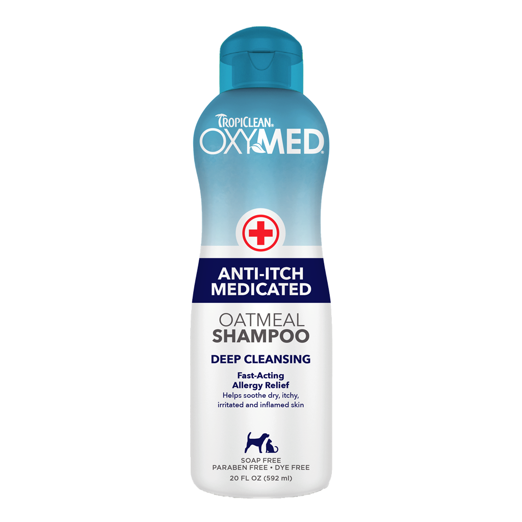 TropiClean OxyMed Medicated Anti-Itch Shampoo for Pets, 20oz image number null