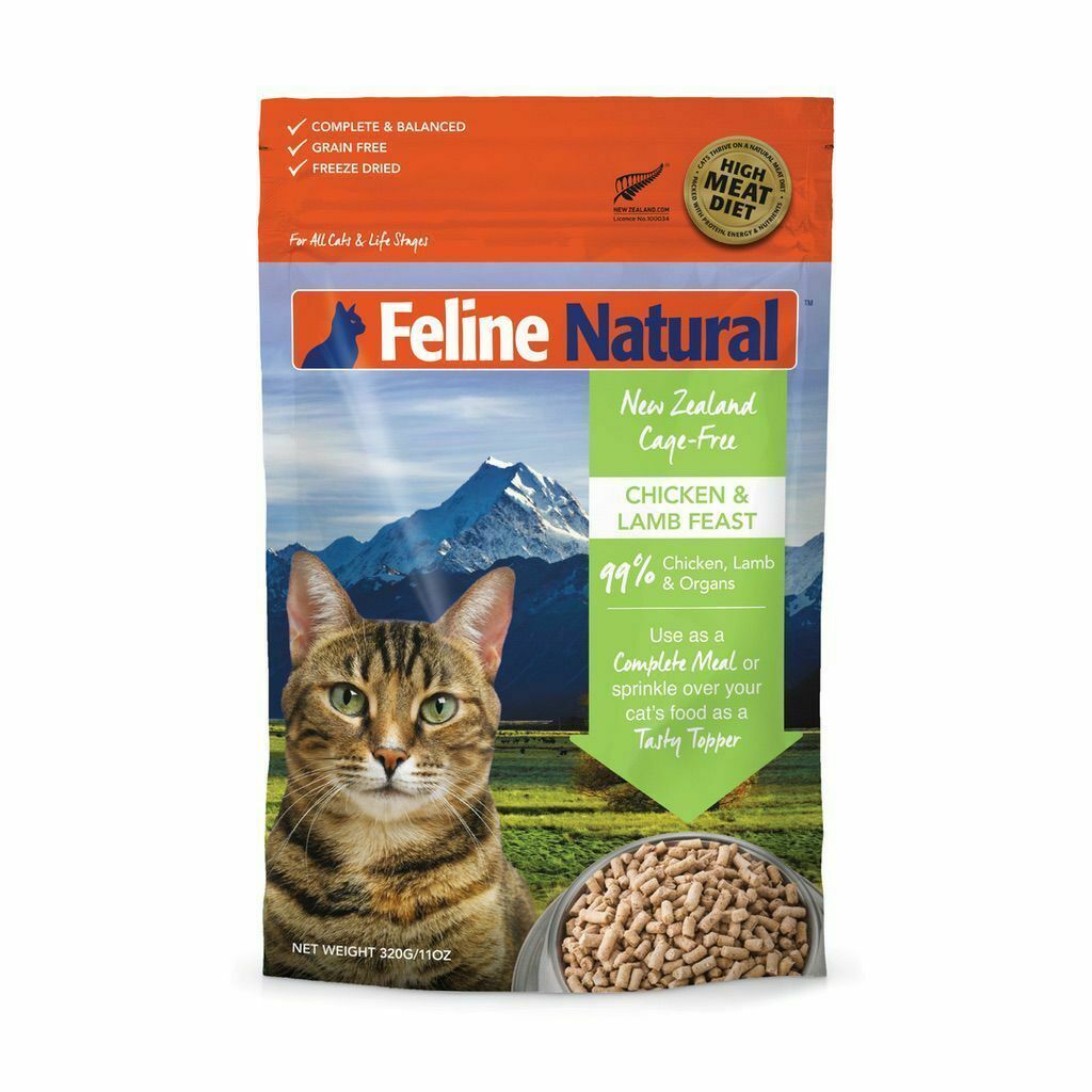 Feline Natural Chicken And Lamb Feast Freeze Dried Cat Food, 1.1-oz image number null