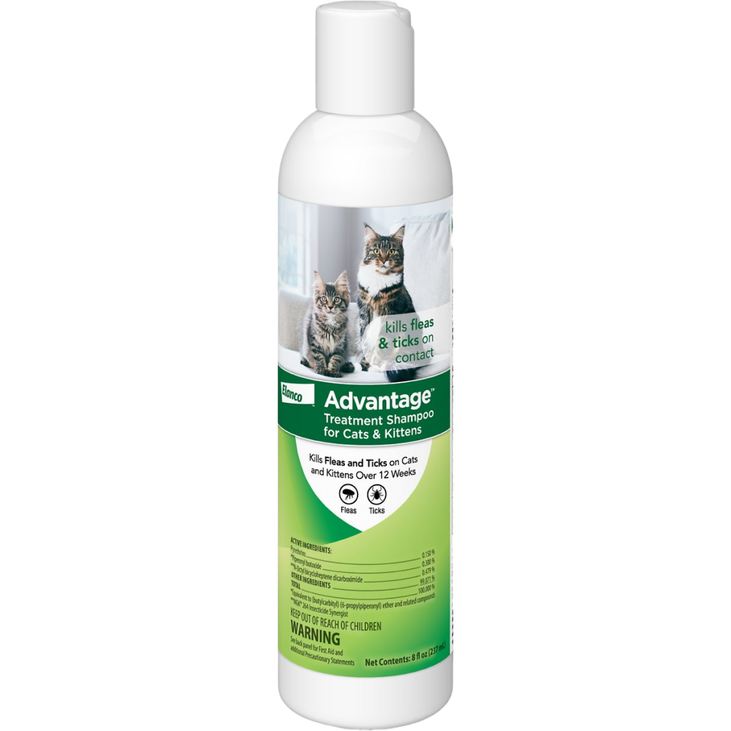Advantage Flea & Tick Treatment Shampoo For Cats & Kittens, 8 Fl.-oz image number null