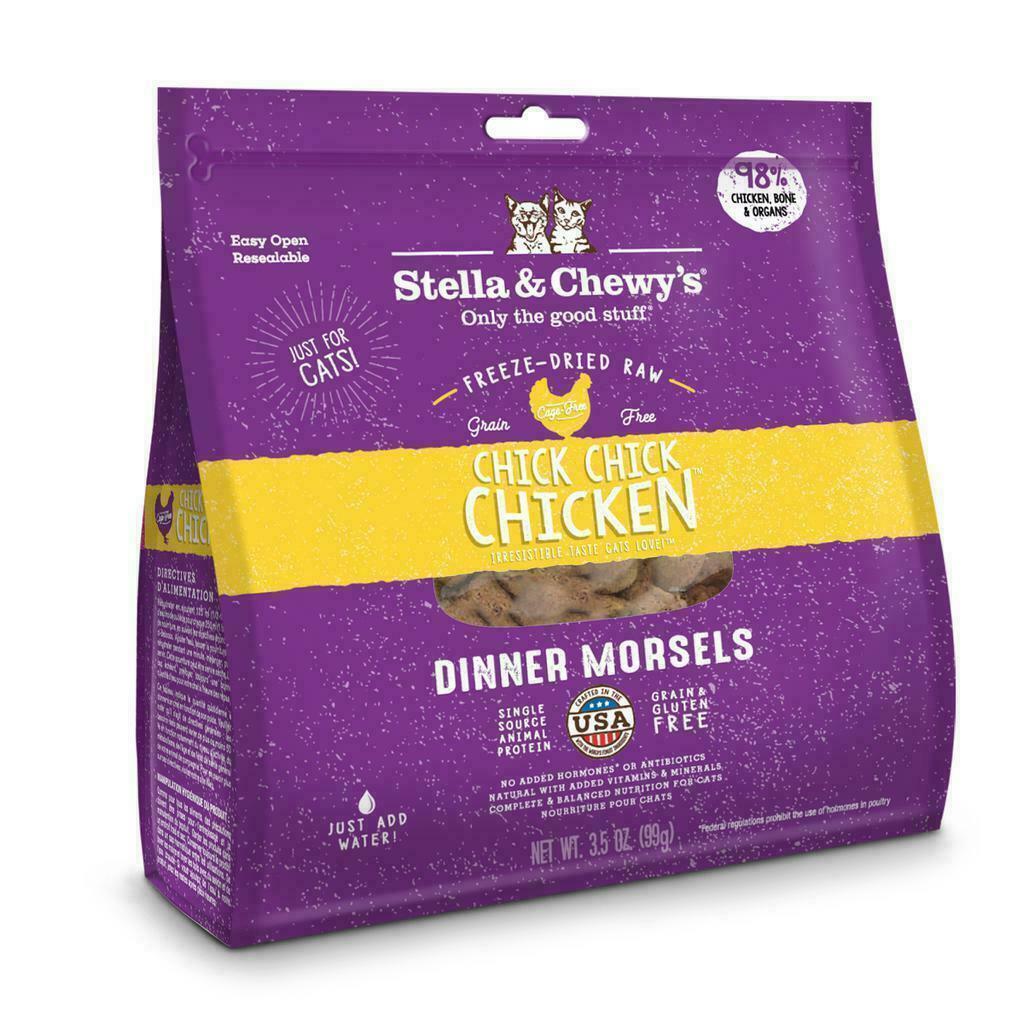 Stella & Chewy's Cat Freeze-Dried Raw, Chick Chick Chicken Dinner Morsels, 3.5-oz image number null