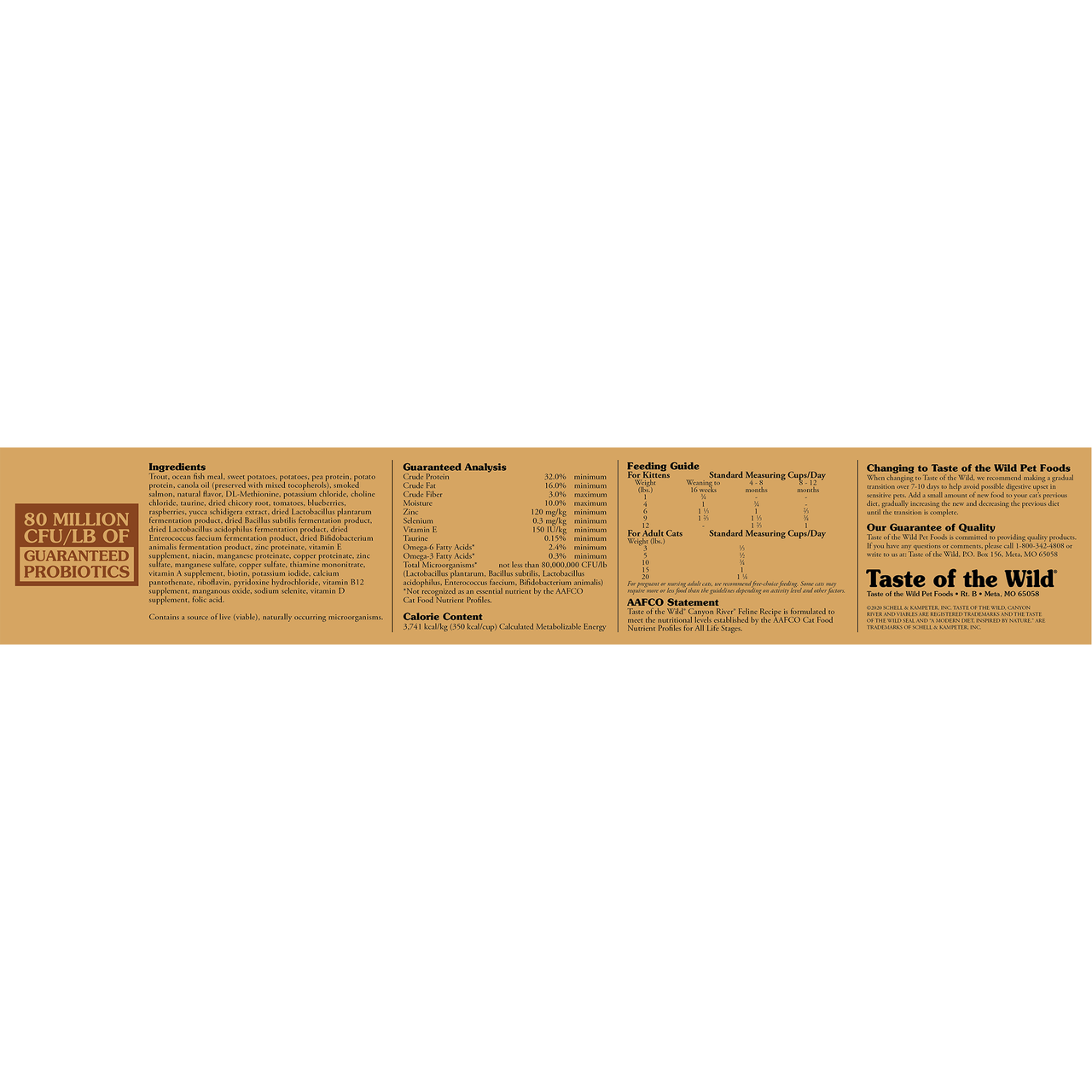 Taste Of The Wild Canyon River Feline Recipe With Trout & Smoked Salmon Dry Cat Food, 5-lb image number null