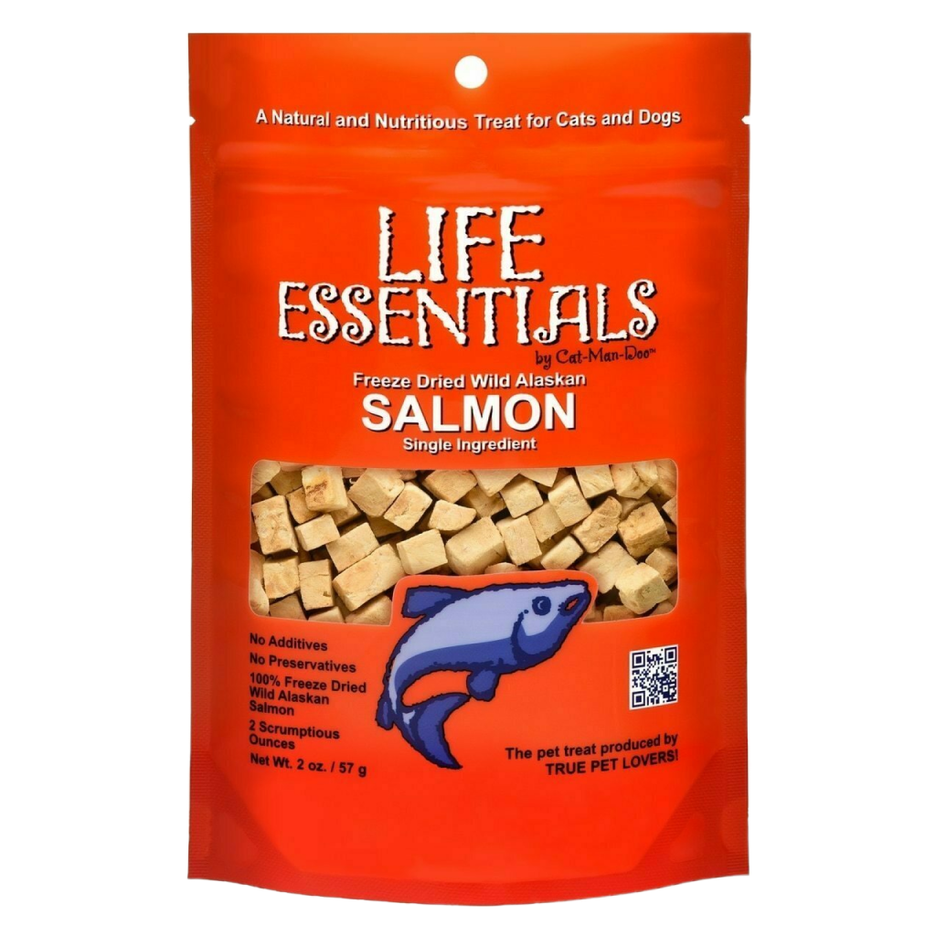 Life Essentials Wild Alaskan Salmon Freeze-Dried Cat & Dog Treats - 2-oz image number null