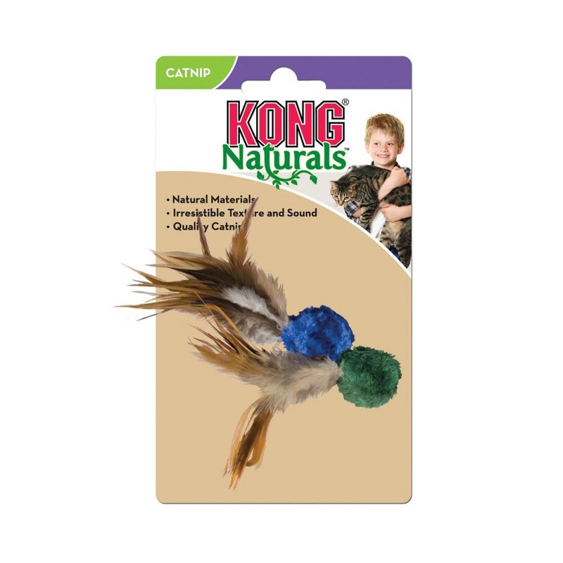 Naturals Crinkle Ball W/Feathers image number null