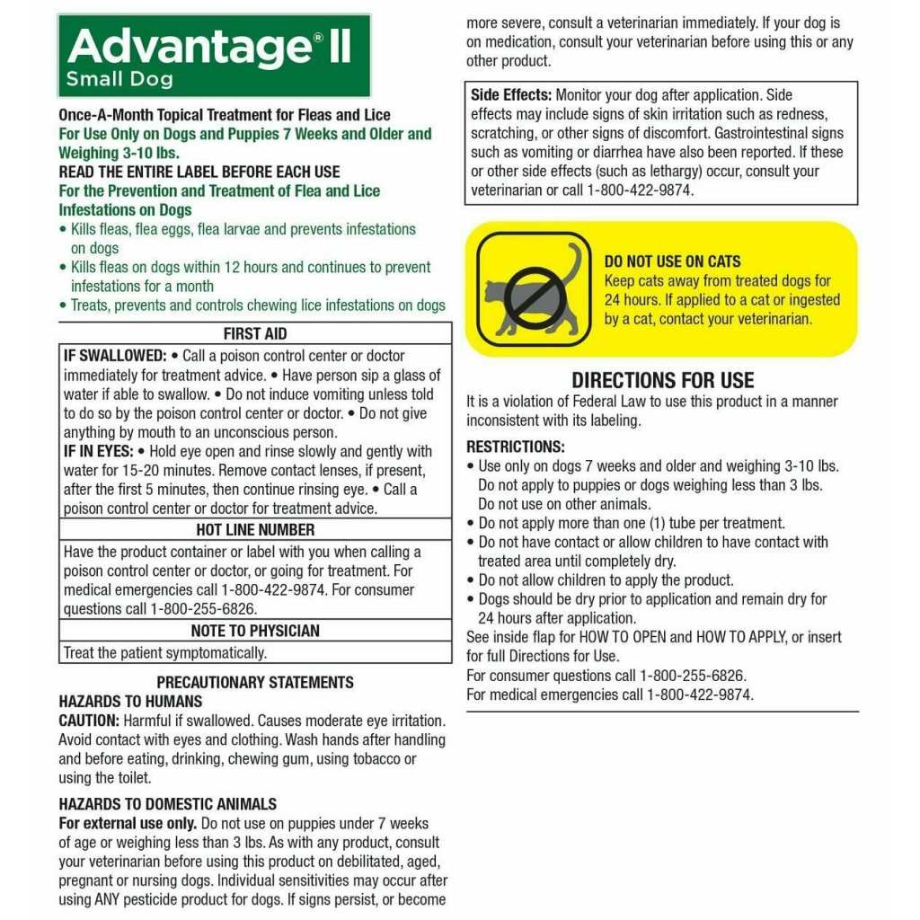 Advantage II Small Dog image number null