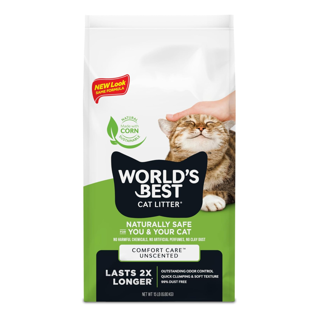 World's Best Original Clumping Corn Cat Litter, 15-lb image number null