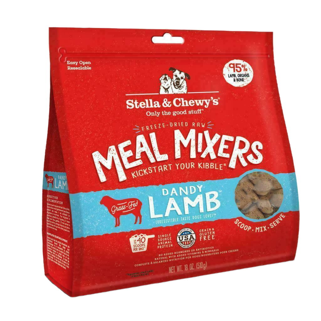 Stella & Chewy's Dog Freeze-Dried Raw, Dandy Lamb Meal Mixers, 18-oz image number null