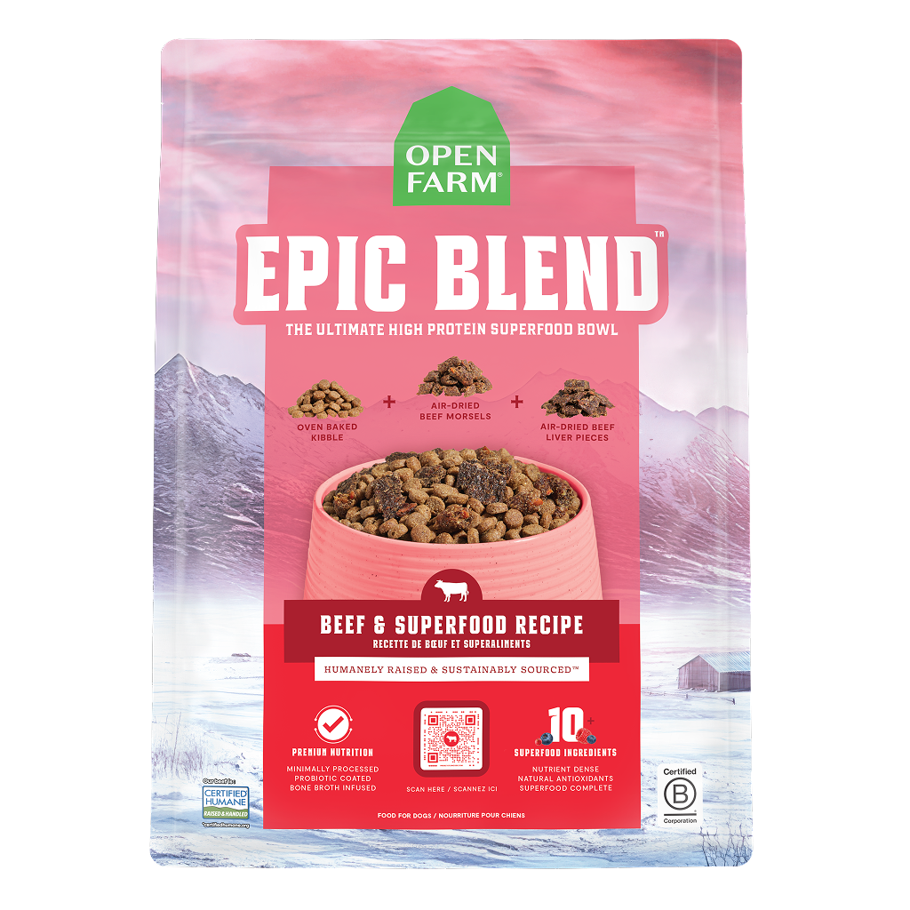 Open Farm Epic Blend Beef & Superfood Recipe, 18-lb image number null