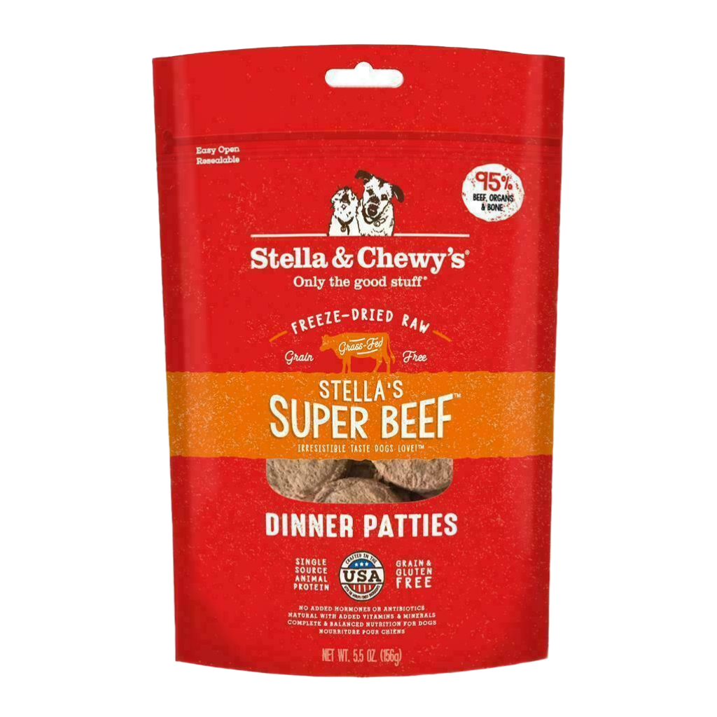 Stella & Chewy's Dog Freeze-Dried Raw, Super Beef Dinner Patties, 25-oz image number null