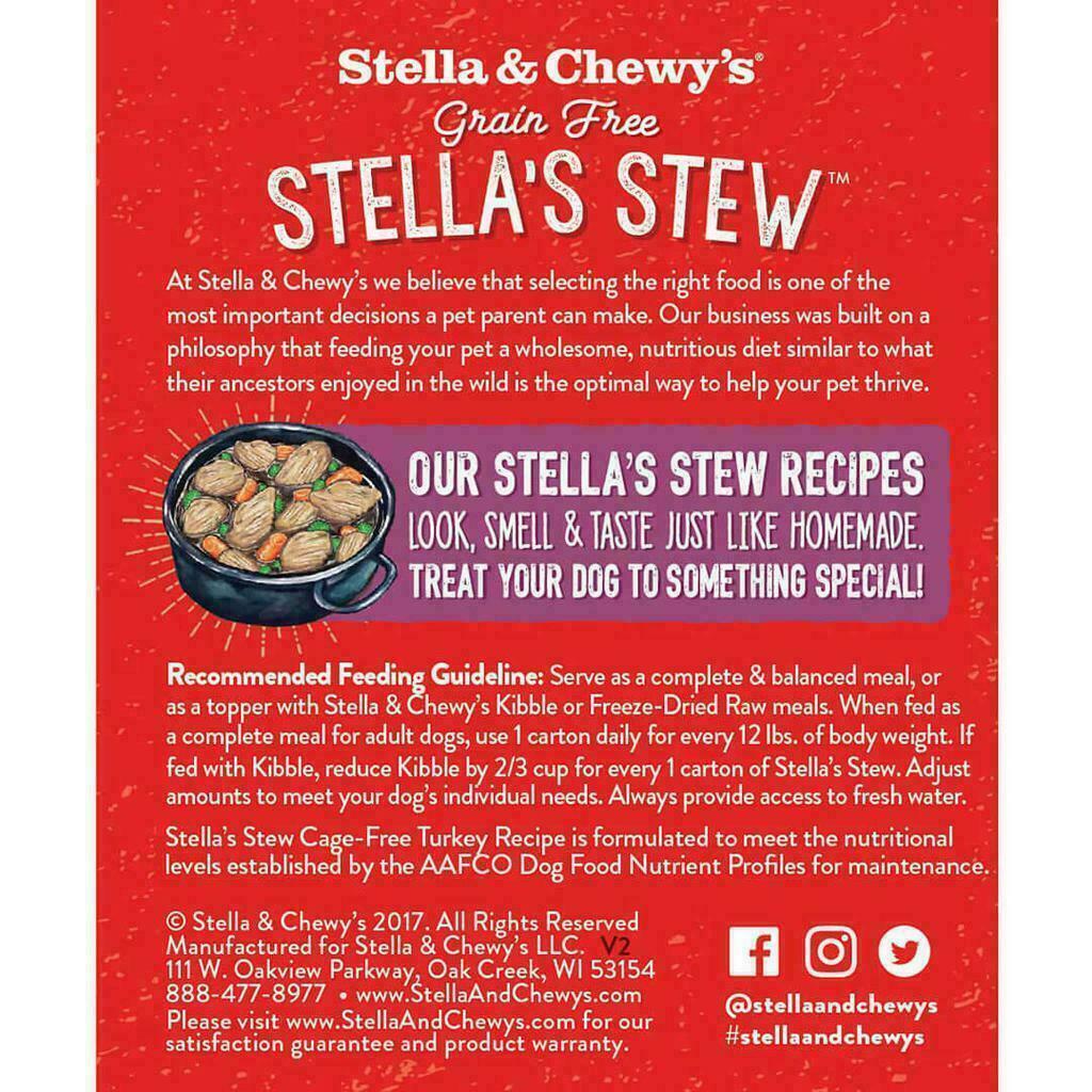 Stella & Chewy's Dog Stella's Stew, Cage Free Turkey Recipe, 11 Fluid-oz image number null