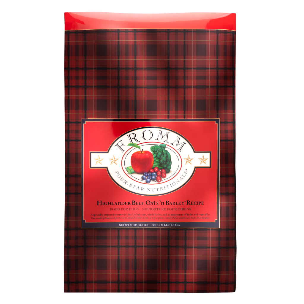 Fromm Four-Star Nutritionals&reg; Highlander Beef, Oats, 'n Barley&trade; Recipe Food for Dogs 26lb image number null