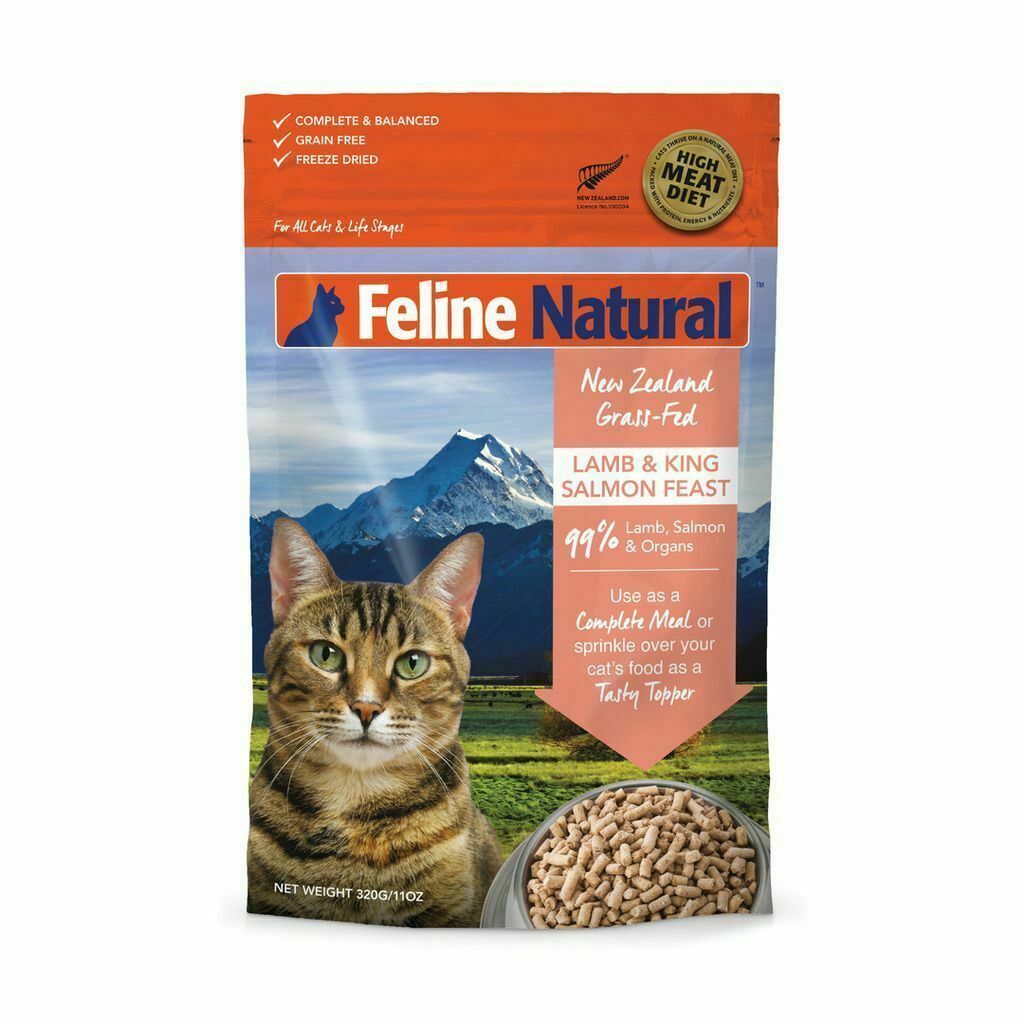 Feline Natural Lamb And Salmon Feast Freeze Dried Cat Food, 11-oz image number null