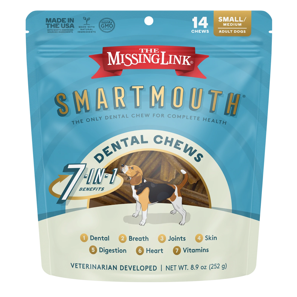 The Missing Link Smartmouth&trade; Dental Chews For Small/Medium Dogs 14 Count image number null
