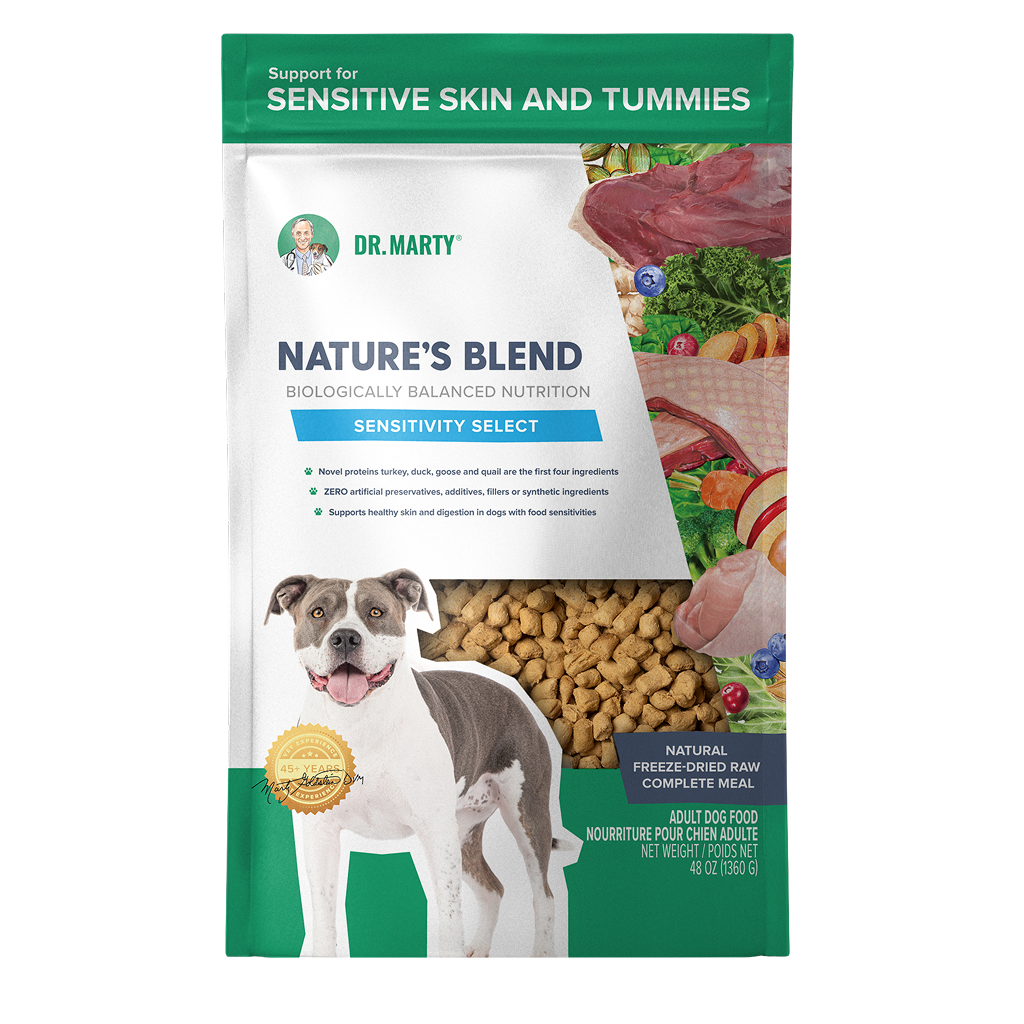 Dr. Marty Nature's Blend Sensitivity Select Freeze Dried Raw Dog Food, 48-oz image number null