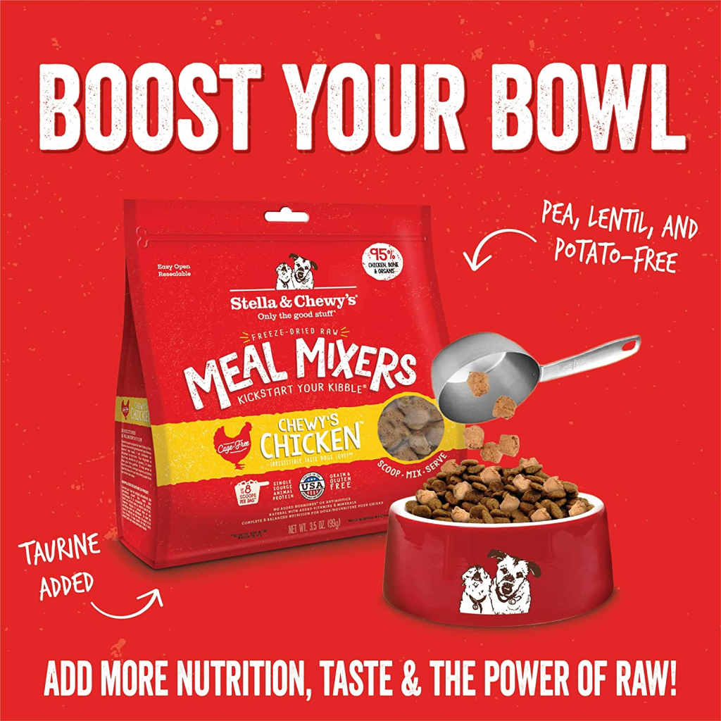 Stella & Chewy's Dog Freeze-Dried Raw, Chewy's Chicken Meal Mixers, 18-oz image number null