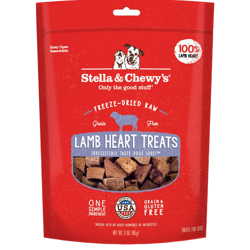 Stella & Chewy's Freeze-Dried Raw Lamb Heart Treats, 3-oz image number null