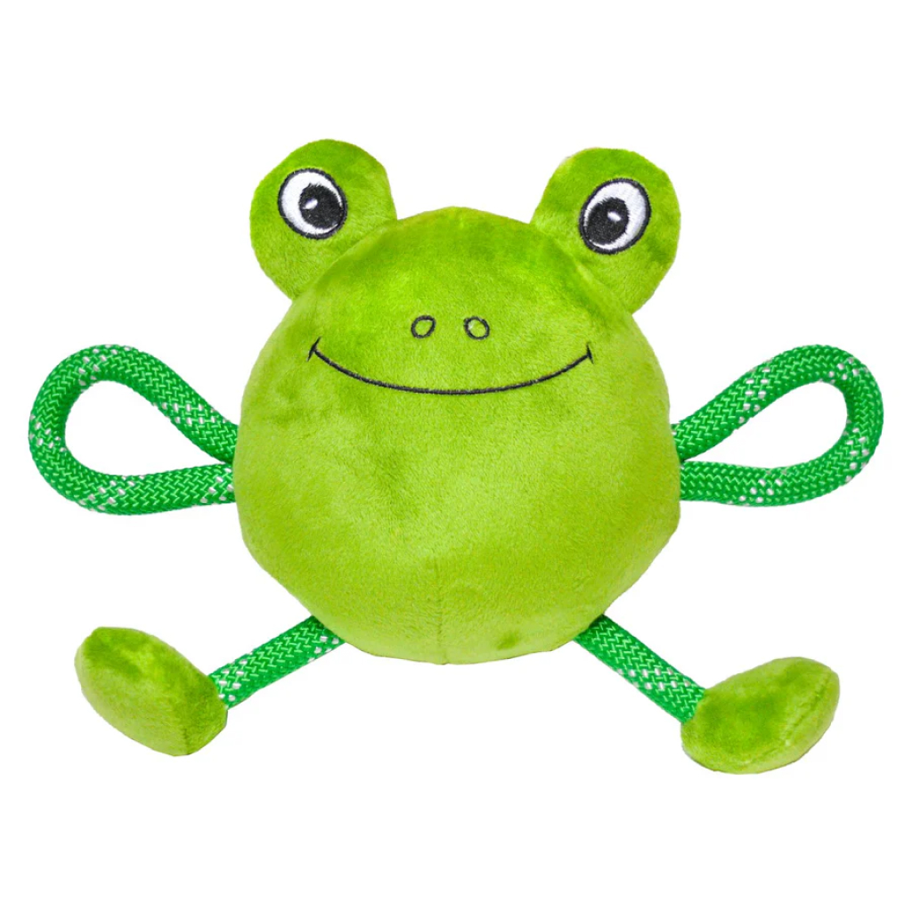 Patchwork Pet Franklin the Frog Dog Toy, 8-in image number null