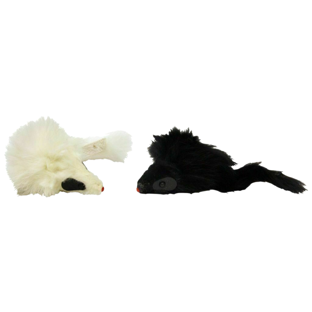 2-Pack Miami Mice Plush Mice Cat Toy image number null