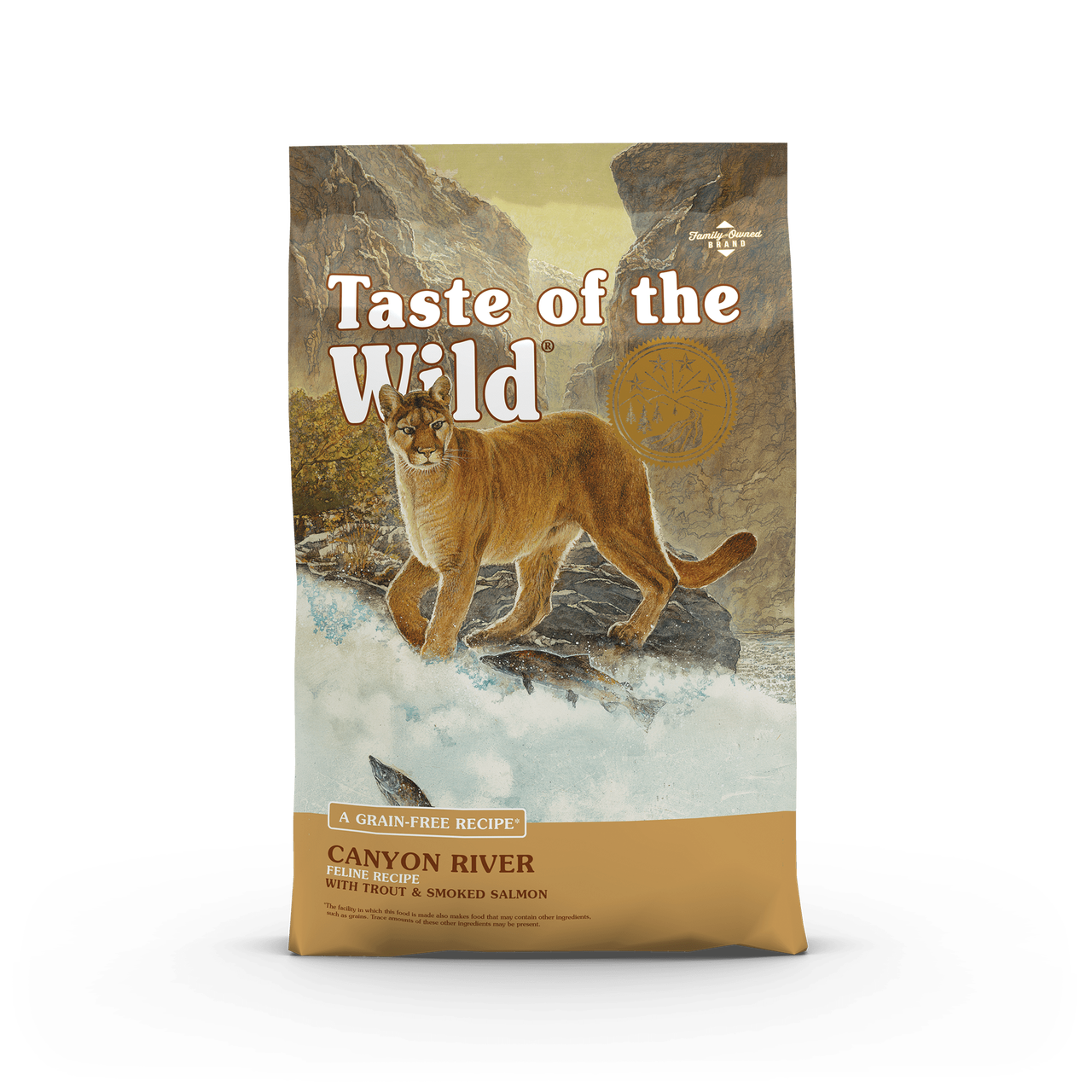 Taste Of The Wild Canyon River Feline Recipe With Trout & Smoked Salmon Dry Cat Food, 5-lb image number null