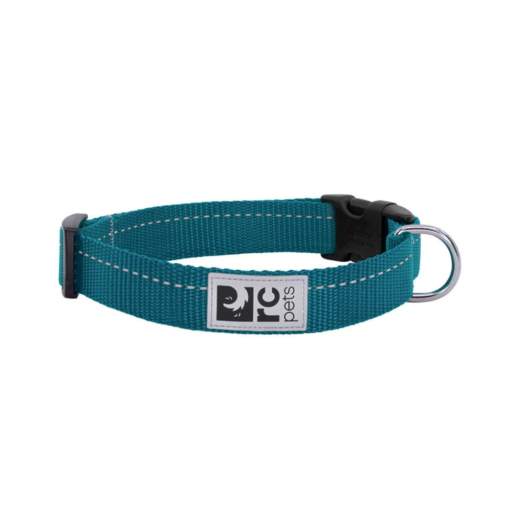 RC Pets 1" Primary Dog Clip Collar Dark Teal, Medium image number null