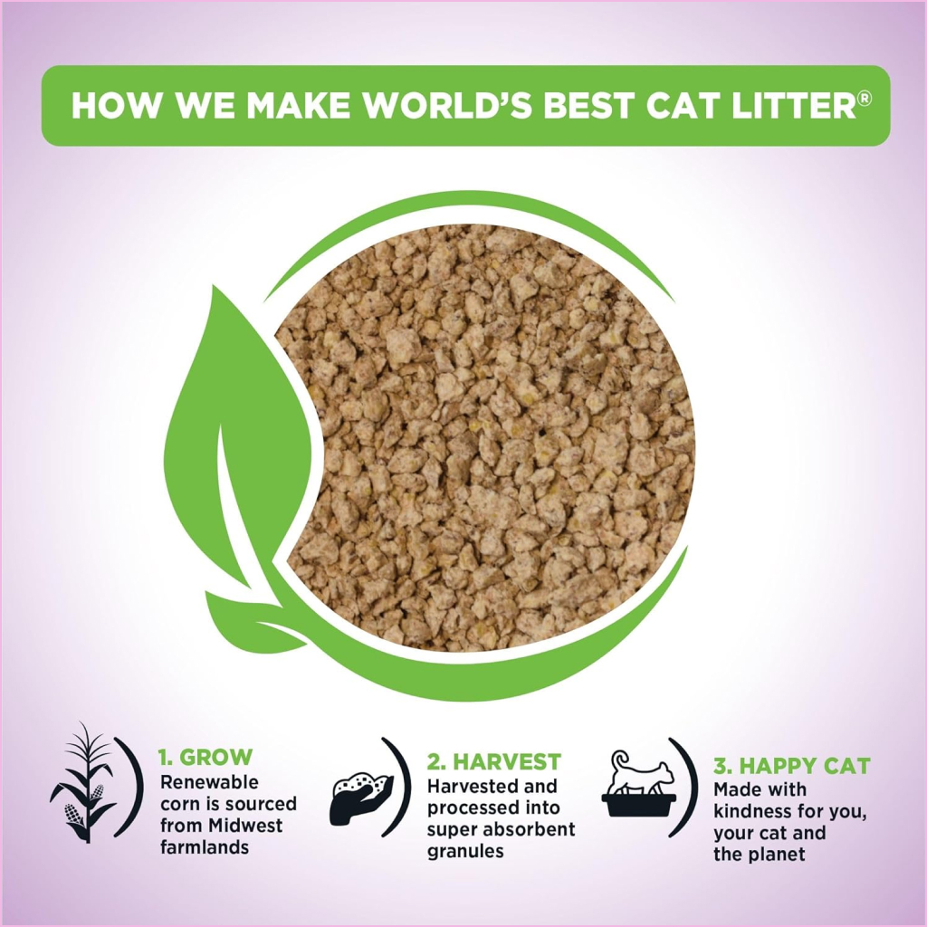 World's Best Multi Cat Lavender Scented Clumping Corn Cat Litter image number null